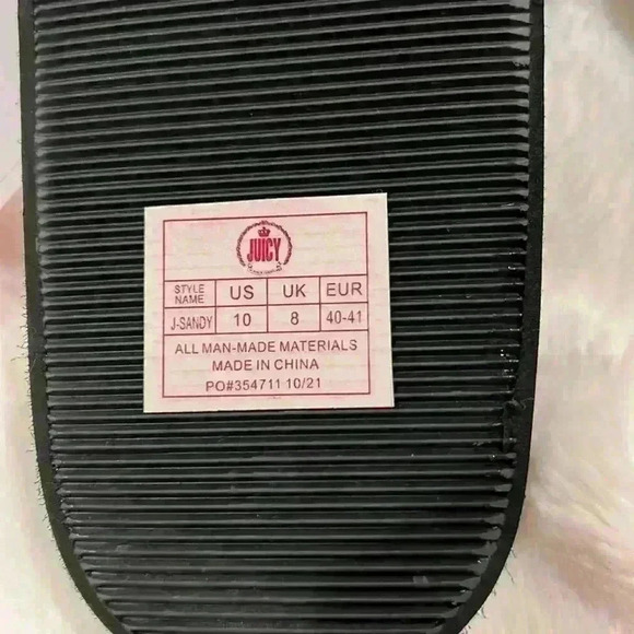 Juicy Couture NWT size 10 Y2K style platform flip flops w/ bling - Picture 7 of 8